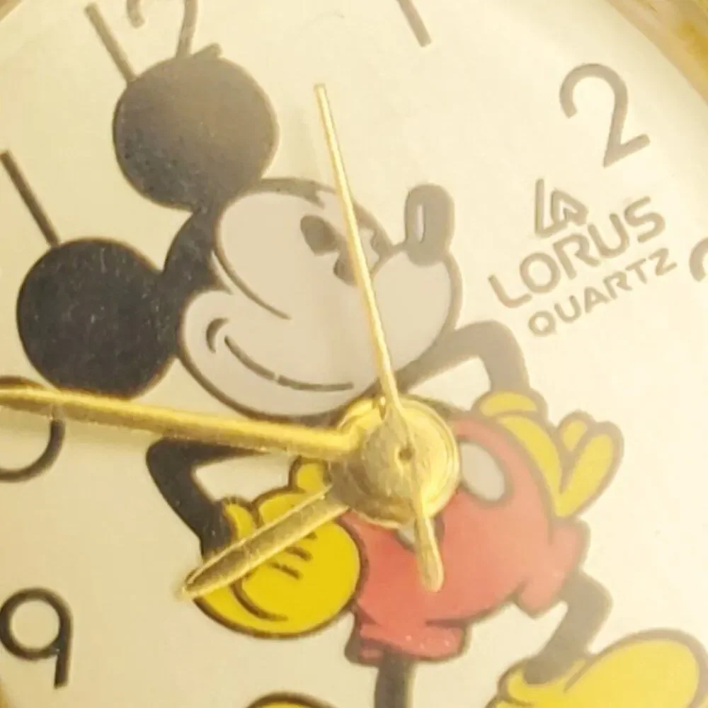 Disney X Lorus Vintage Gold-Toned Mickey Mouse Oval Watch